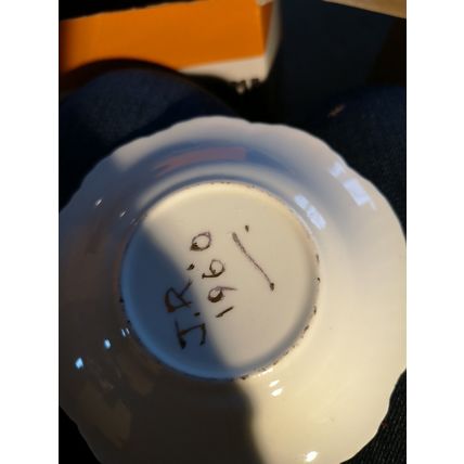 Small Hand Painted Trinket Dish Jr 1960