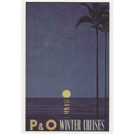 P&O Cruise Ship Winter Cruises Strathmore India in WW2 Postcard