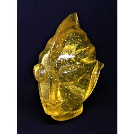 Ultraman Tiga Head Bust Clear Acrylic Gold Glitter - Magic Q Limited Edition NFS