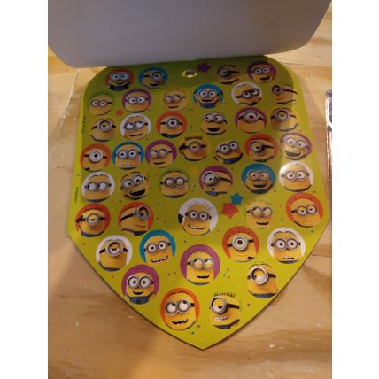 Lot of Assorted Stickers Minions Smileys Cars and Spritz Washi Tape - New