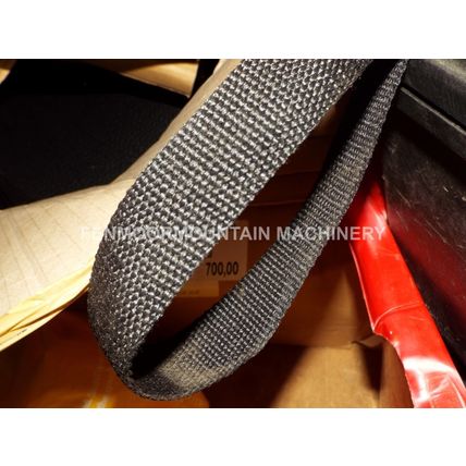 Genuine Coslan synthetic band, polypropylene woven border. 10m Black 30mm wide