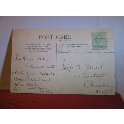 NETLEY ABBEY, SOUTHAMPTON, HAMPSHIRE used antique postcard 1906? pm =