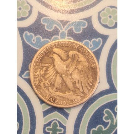 1937 D WALKING LIBERTY HALF DOLLAR VERY GOOD ab42