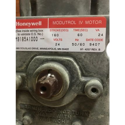 NEW HONEYWELL M9185A1000 MODUTROL IV MOTOR,HONEYWELL M9185 A 1000,AO