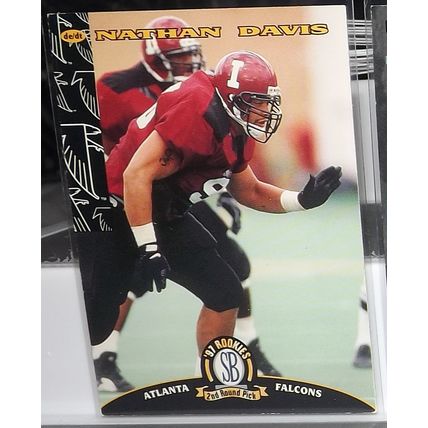 1997 Score Board NATHAN DAVIS (Falcons) Rookie Card #79