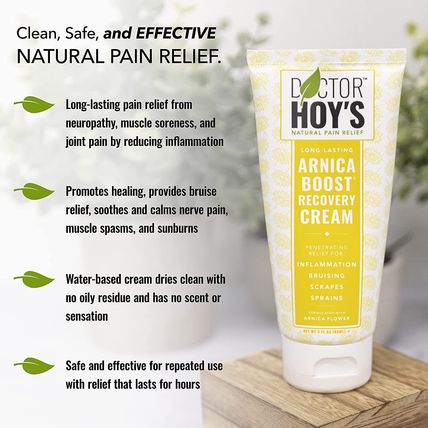 Doctor Hoy's Natural Arnica Boost Recovery Cream-3 FL OZ-NEW-SEALED-FAST SHIP