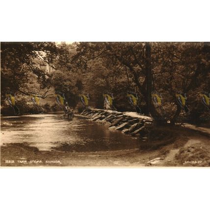 Tarr Steps, Exmoor, Somerset, Judges 16318 Postcard