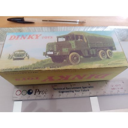 Dinky No824 Army Truck Gazelle - Repro / Replica Box