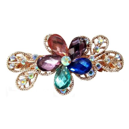 Bulk Buy Hair Clips Accessories x5 Crystal Rhinestone Barette Comb Diamante