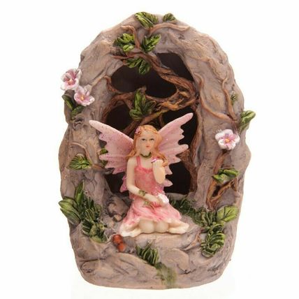 Backlit Flower Fairy Woodland Grove LED Figurine Ornament