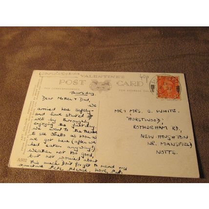 1940s Postcard - Hathaways Cottage, Stratford on Avon - Artist Brian Gerald A502