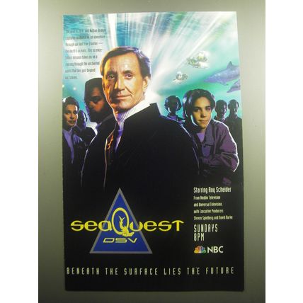 1993 NBC SeaQuest DSV TV Show Advertisement - Starring Roy Scheider