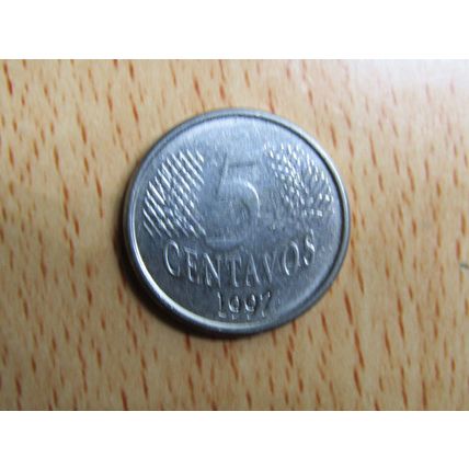 Brazil Brasil 1997 5 Centavos Coin