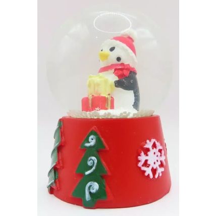 Miniature Penguin Snowglobe 6 CM Christmas Festive Decoration Gift Christ Love