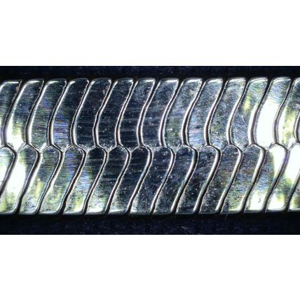 Silver-Plated Herringbone Style 18 inch Chain Necklace - 5.5 mm