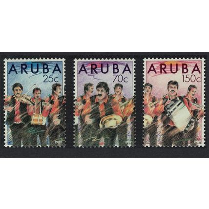 Aruba New Year Dande Musicians 3v 1989 MNH SG#71-73