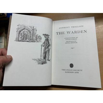 1976 FOLIO SOCIETY ANTHONY TROLLOPE "THE WARDEN" FICTION BOOK & SLIPCASE (P4)