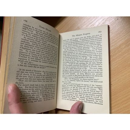 1925 HONORE DE BALZAC "URSULE MIROUET" FICTION 100 YEARS OLD HARDBACK BOOK (P3)