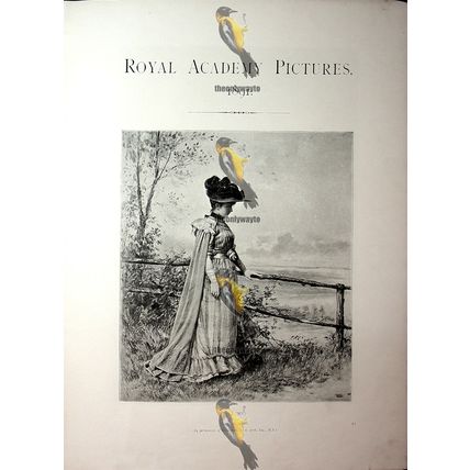 Autumn, Jan van Beers, Book Illustration (Print), 1891