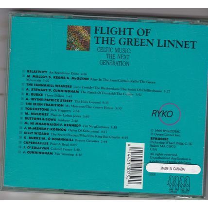 Various Artists :Flight Of The Green Linnet. Celtic Music The Next Generation.CD