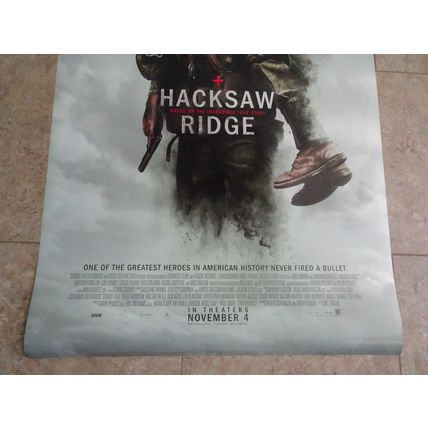 Hacksaw Ridge - Movie Poster with Andrew Garfield as Desmond Doss & Luke Bracey
