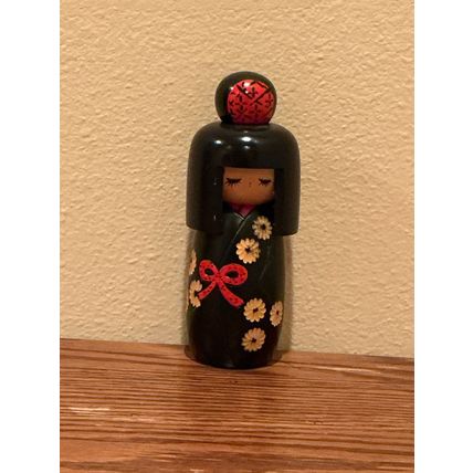 True Japan Made Hand-Crafted 1970s Vintage Wooden Doll