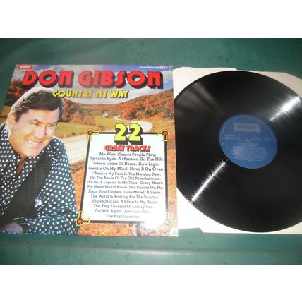 DON GIBSON COMPILATION LP - COUNTRY MY WAY