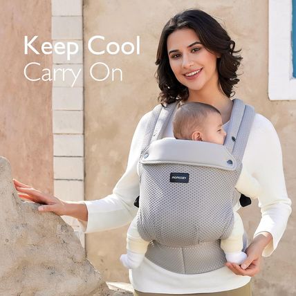 Momcozy Breathable Mesh Baby Carrier, Ergonomic and Lightweight Infant Carrier f
