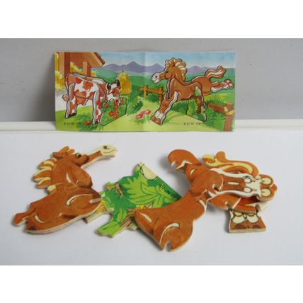 Kinder Surprise Toy 2001 K01-108 Horse Puzzel - With Insert