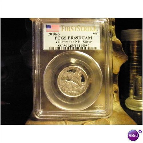 2010 S Yellowstone PCGS PR69DCAM Silver First Strike