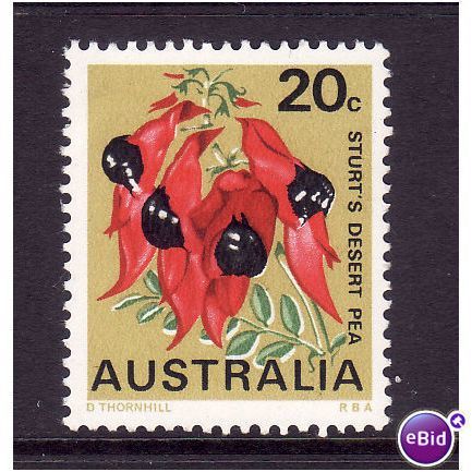 Australia 1968 20c Stuarts Desert Pea Sg 423 m mint