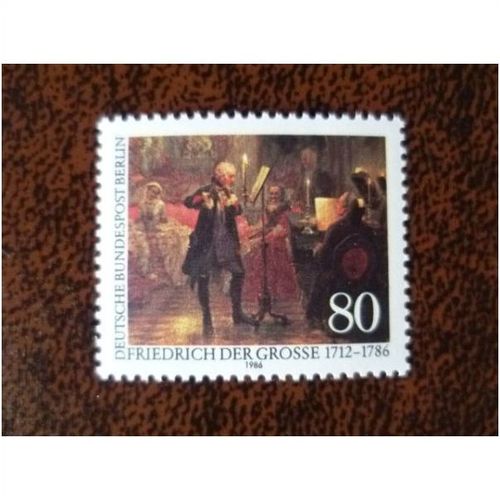 West Berlin Germany 1986 Frederick the Great mint stamp SGB726 music art