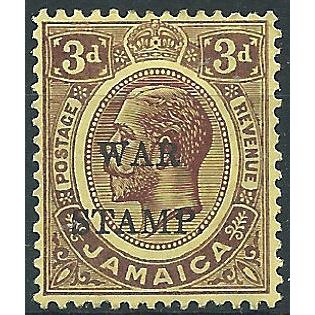 Jamaica 1916 SG72 3d Purple/Lemon WAR STAMP Mounted Mint .. ..