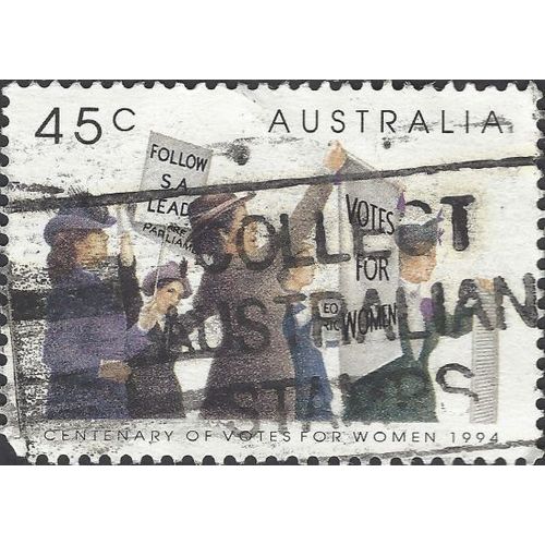 AUSTRALIA, Votes for Women, white 1994, 45c