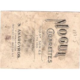 Tobacco Card ~ Company: American Tobacco Company Subsidiary: S. Anargyros ~5