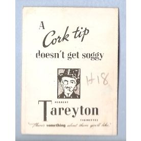 Tobacco Card ~ Company: American Tobacco Company Brand: Herbert Tareyton C~18