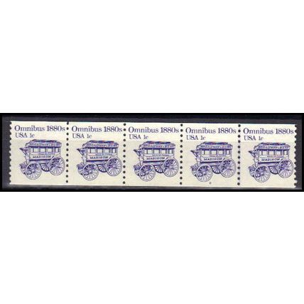 1897 1c Omnibus Very Fine MNH Dry Gum PNC 2/3+2 Z5733