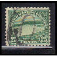 Used 568 25c Niagara Falls Barely Clears RA2088