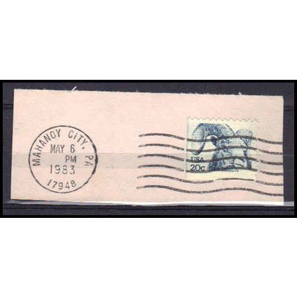 Used 1949 20c Bighorn Ram Mahanoy, PA. E1434