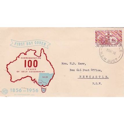 Australia 1956 Responsible Government ,Wesley, FDC