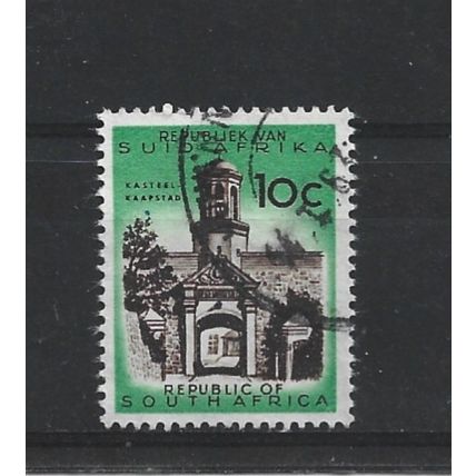 SouthAfrica.SG206 10c Cape Town Castle Entrance.Variety Unchecked.F/Used.Aug25e