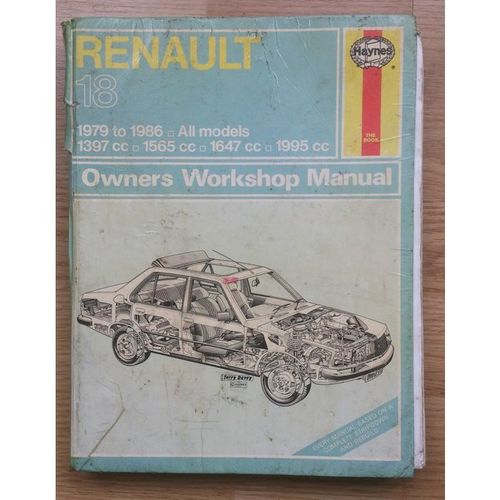 Haynes Manual - Renault 18, 1979-86 (598)