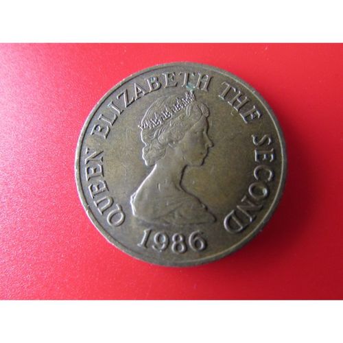 1986 QUEEN ELIZABETH II BAILIWICK OF JERSEY TWO PENCE FREE POST. AY