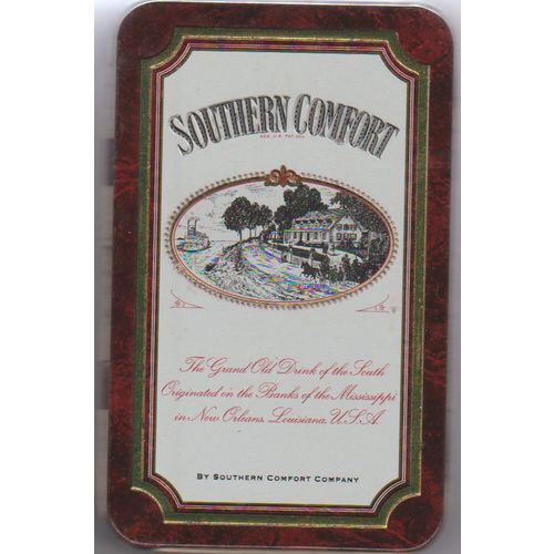 Southern Comfort presentation tin for 2 large miniature bottles circa 1990 vgc