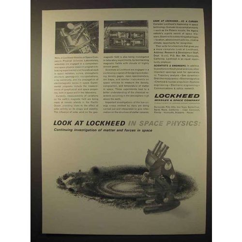 1963 Lockheed Missiles & Space Company Ad