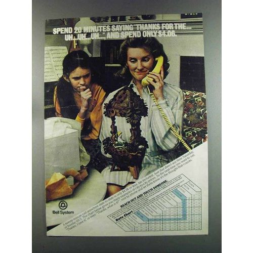 1982 Bell Telephone Ad - Thanks for The...