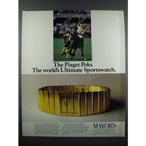 1983 Piaget Polo Watch Ad - Ultimate Sportswatch