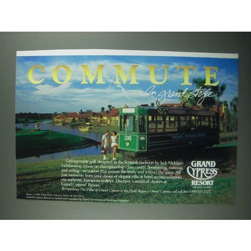 1987 Grand Cypress Resort Ad - Commute In Grand Style