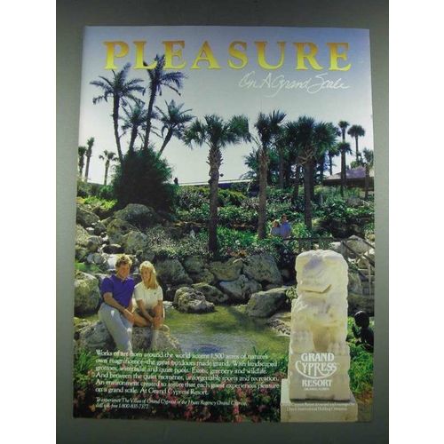 1987 Grand Cypress Resort Ad - Pleasure on a Grand Scale