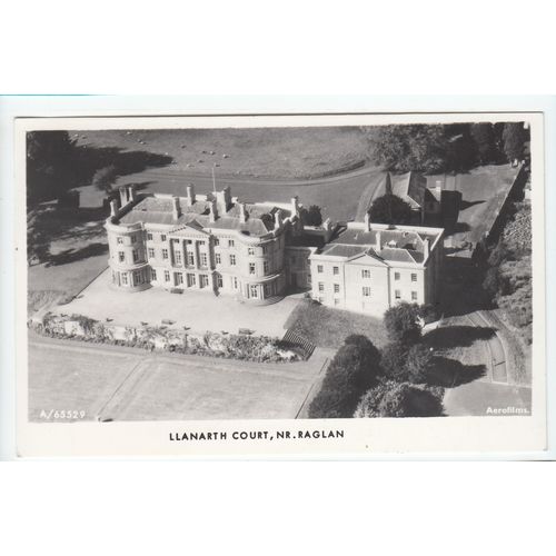 Aerial View of Llanarth Court Nr Raglan 1973 RP Postcard Monmouthshire 32534